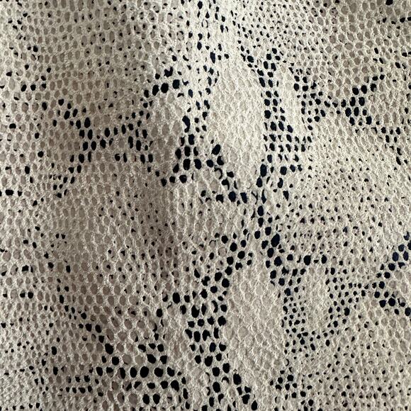 CHARLOTTE TARANTOLA | 80s Vintage Snake Embossed Suede Miniskirt | Size Small - Picture 3 of 5